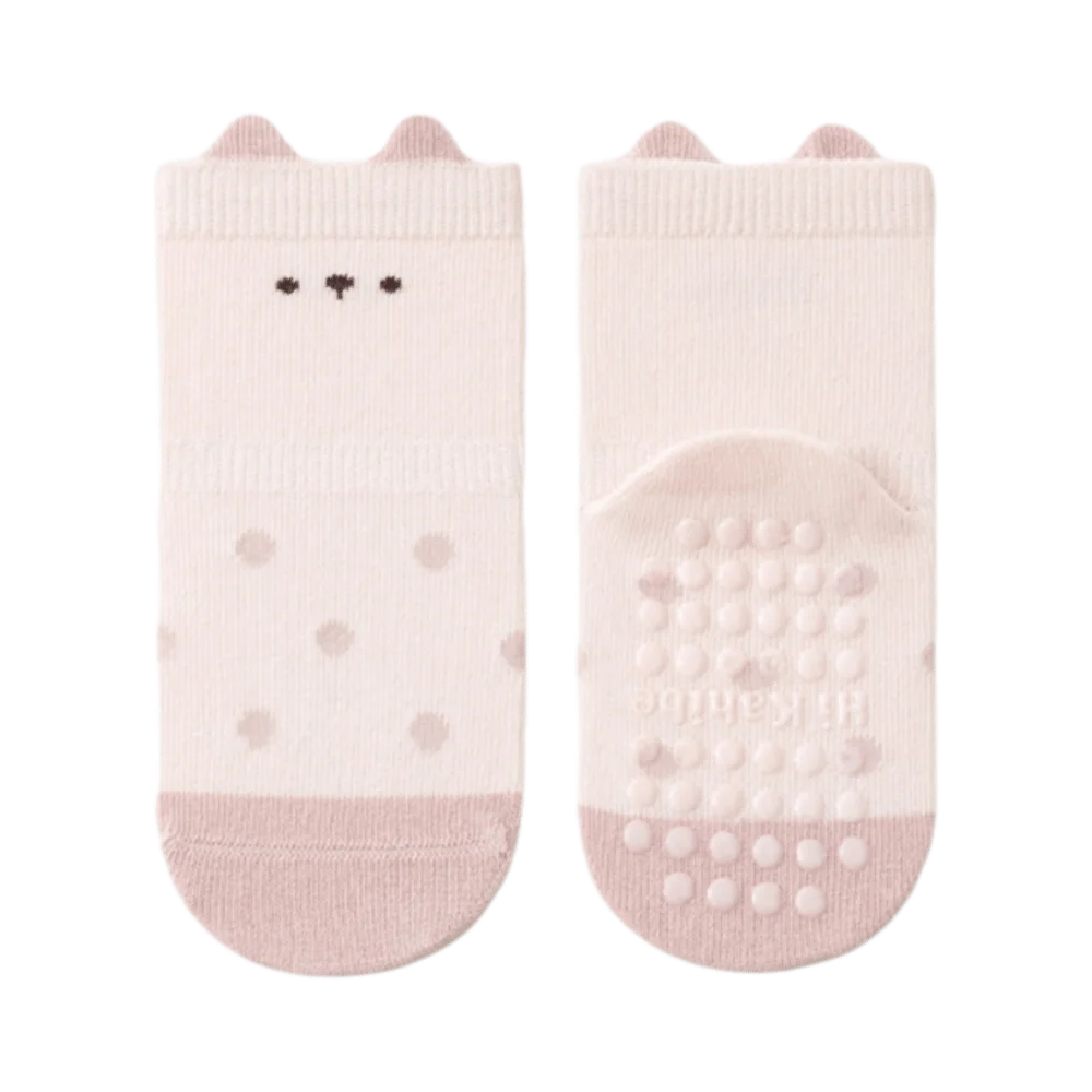 

Теплые нескользящие носки с точками для малышей, милые мультяшные носки средней длины, мягкие хлопковые носки для новорожденных, для мальчиков и девочек