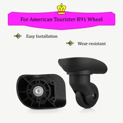 Suitable For American Tourister R91 Universal Wheel Suitcase Pulley Durable Boarding Case Replacement Rollers Accessories