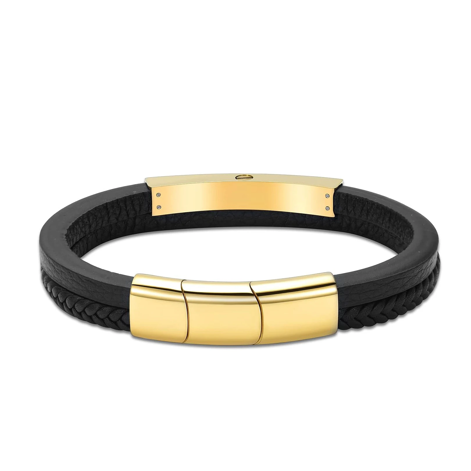 Cremation Bracelet Chain Urn Jewelry Memorial Ashes Leather Bracelet for Remembrance