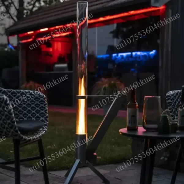 Portable Glass Stainless Steel Heating Device Home Outdoor Camping Warm Keeping Supply