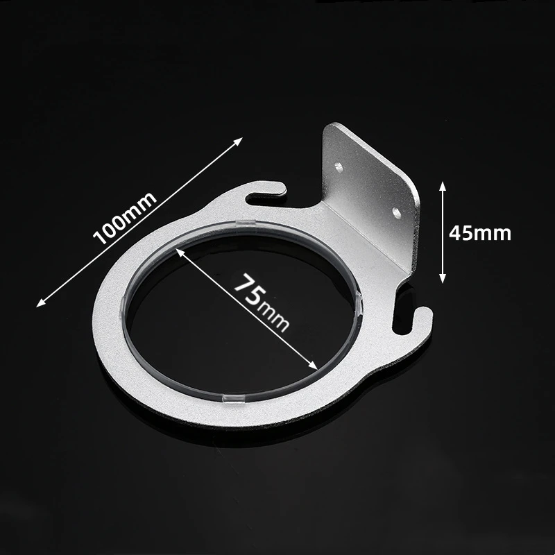Space Aluminum Wall Mounted Hair Dryer Holder Rack Hanger Home Bathroom Hairdryer Storage Shelf Organizer Hanging Rack 8cm