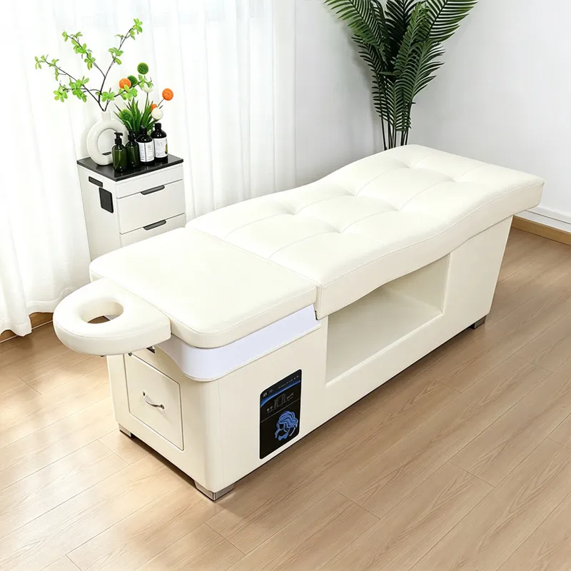 For Curved Salon Shampoo Bed with Steam, Water Circulation Head Spa for Beauty Salon