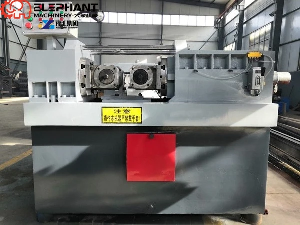 High Speed Hydraulic Rebar Thread Rolling Machine With Gearbox And Motor 3-6m/min Production Capacity 5+ Year Warranty
