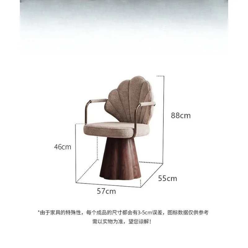 Medieval makeup stool, rotatable makeup chair, backrest cloakroom, master bedroom dresser, dressing stool