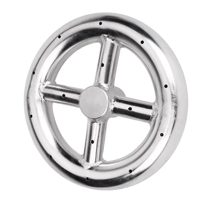 A67P-1 PCS Fire Pit Burner Ring For Natural Gas & Propane Fire Pit Fireplace Fire Pit Burner For Indoor & Outdoor 6 Inch Round