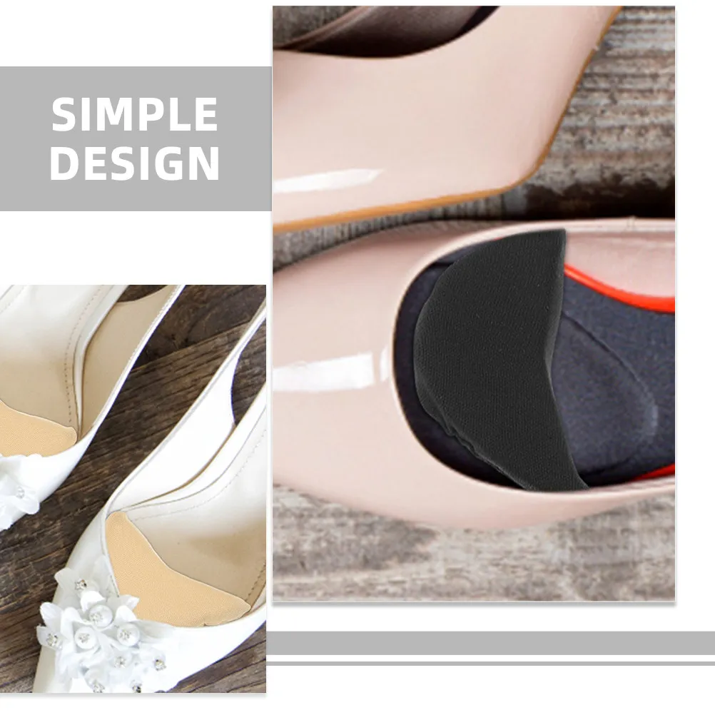 

2 Pairs high-heel Toe Filler Inserts Soft Shoe Toe Inserts Reusable Sponge Forefoot Insert Pads Too Big Shoe Fillers Cushion Pad
