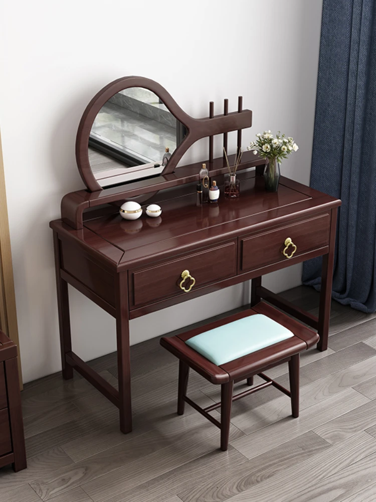 Table Modern Minimalist Master Bedroom Multi-Functional Makeup Table Dressing Stool Makeup Mirror Combination Furniture