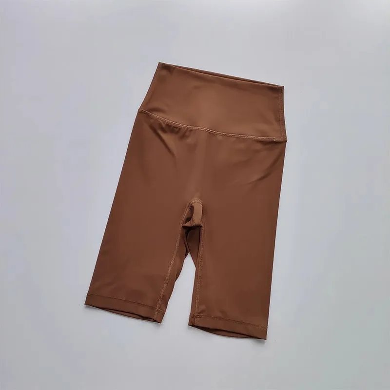 Damen High-Waist Enge Radhose mit „Naked Feeling“-Gefühl, Atmungsaktive Yoga-Sportshorts, Sommer-Laufshorts, Hochwertige Fitness-Shorts – Detail 19