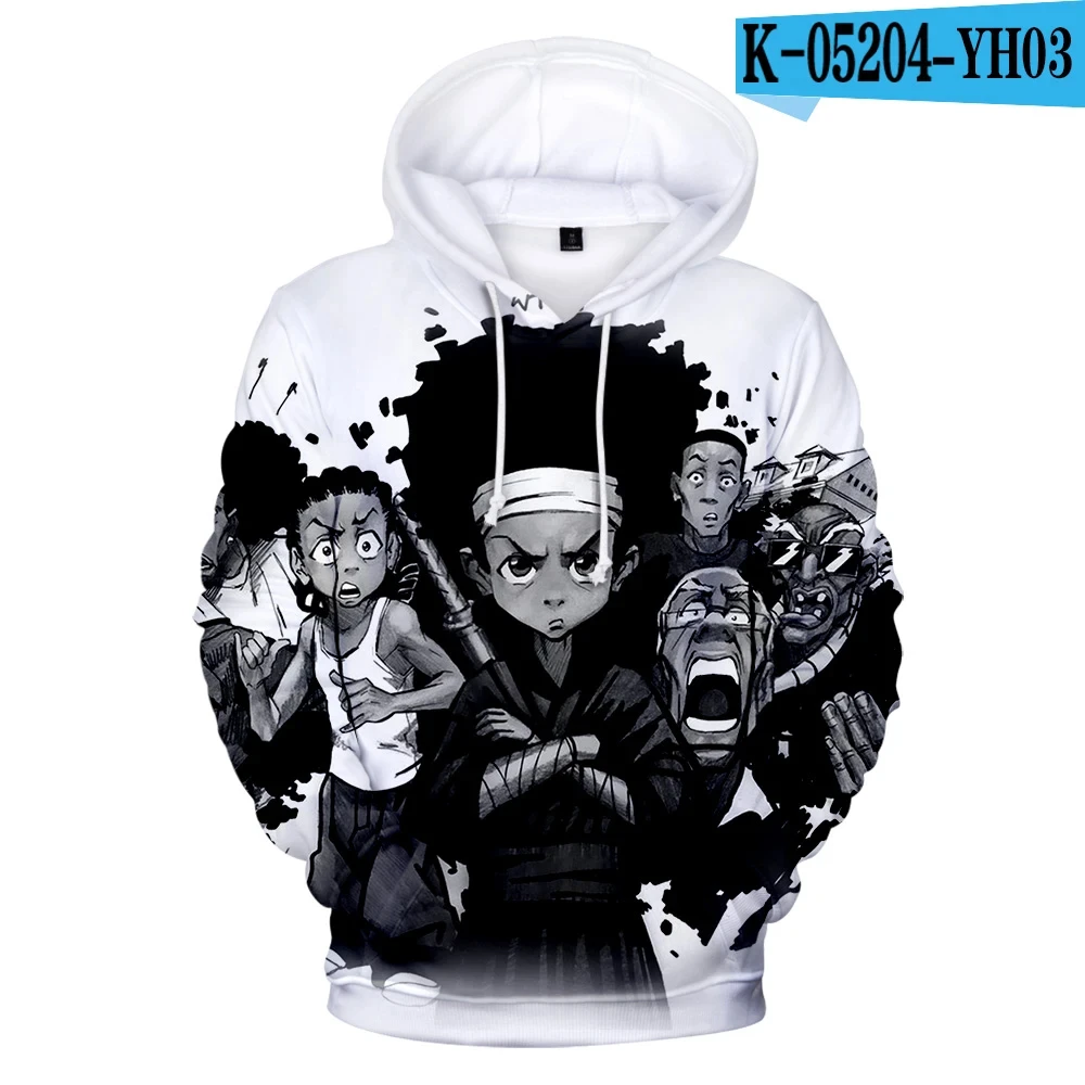 The Boondocks Hoodies 3D Long Sleeve Sweatshirt Men\'s Hoodie Women Casual Harajuku Streetwear Unisex Oversized Clothes