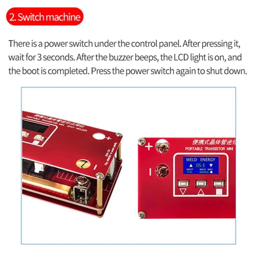 

1 Set Professional Spot Welder Metal Case Welding Machine Board Portable Supports 18650 Batteries Spot Welder Battery Welding