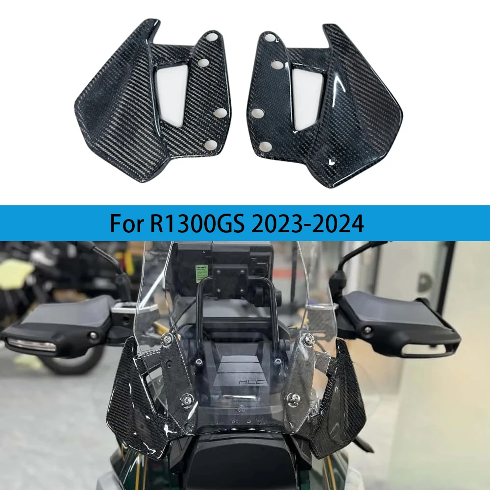 

For BMW R1300GS R1300 GS 2023-2024 Motorcycle Carbon Fiber Side Extension Spoiler Windscreen Air Deflector Windshield Part