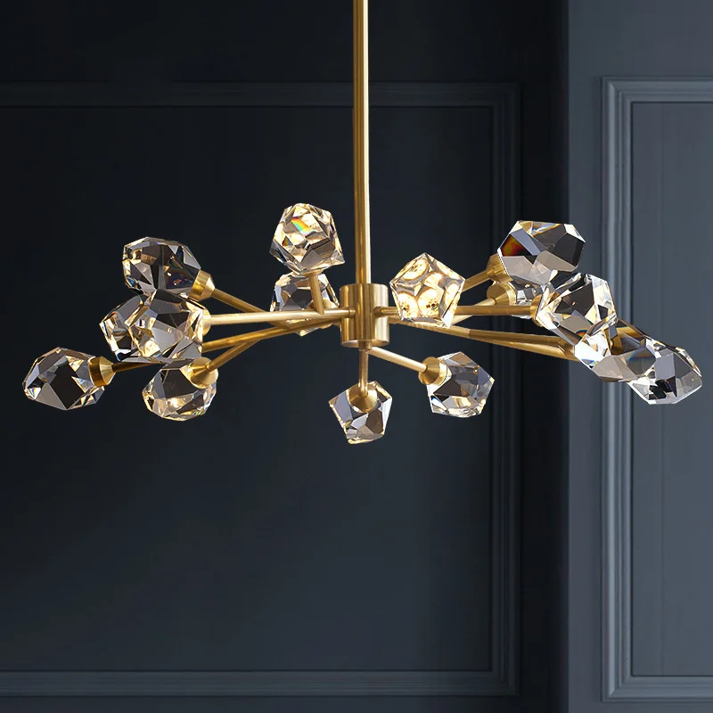 

Modern Crystal Chandelier Fashion Luxury Home Lighting Ceiling Chandeliers Fixture For Living Dining Room Bedroom Pendant Lamp