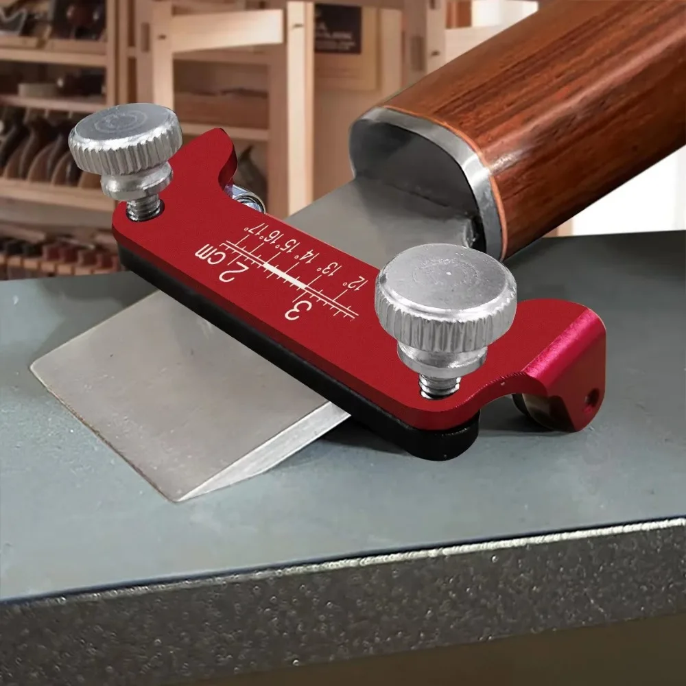 Small Chisels and Planes Manual Grinding Chisel Woodworking Fixed Angle Chisel Sharpener Aluminum Honing Guide Sharpening Holder