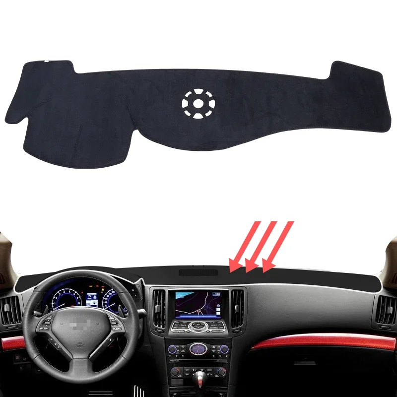 

For Infiniti G37 G35 G25 2007- 2015 Car Dashboard Mat Sunshade Protective Carpet Dash Pad Dashmat