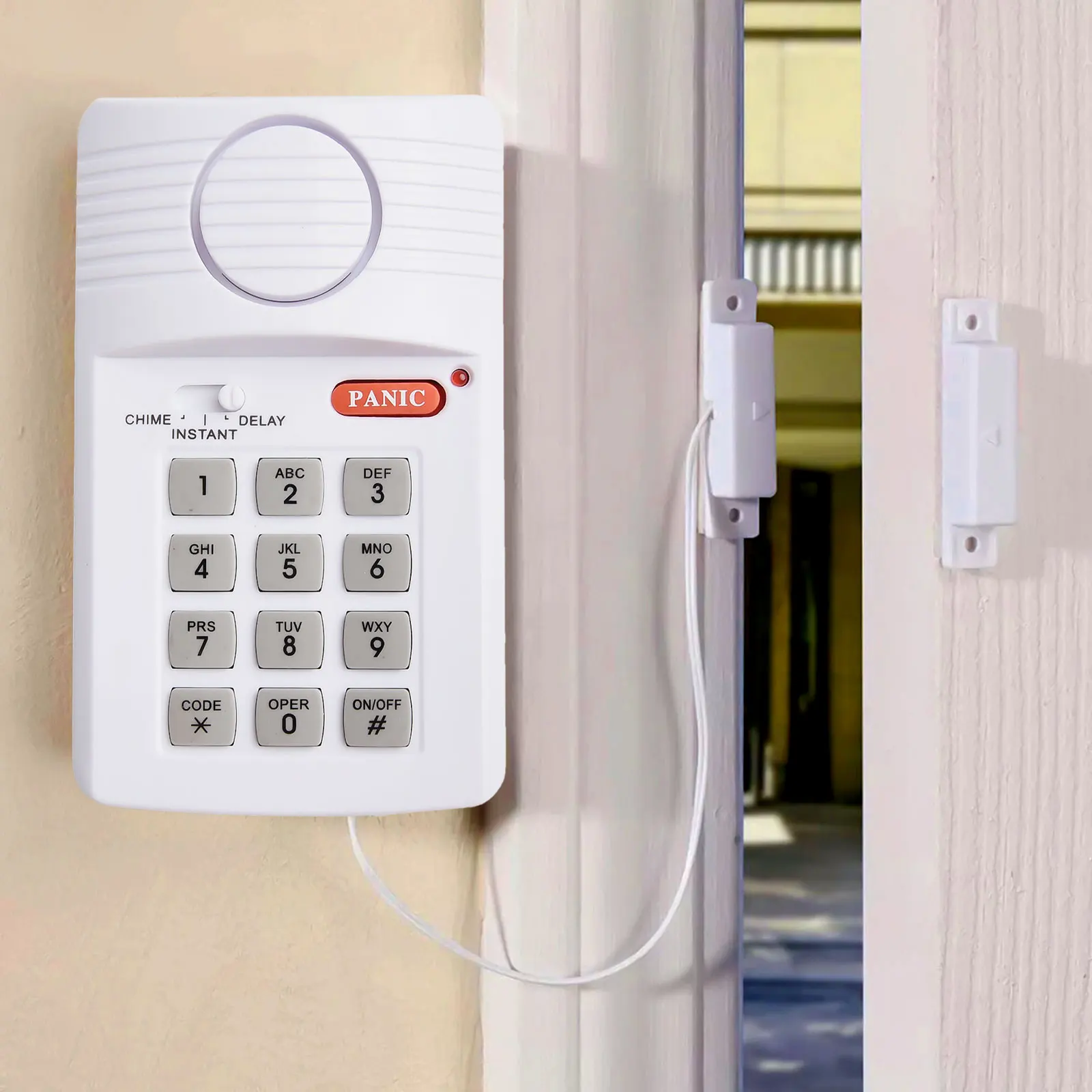 Battery Backup Alarm Home Security Alarm Garage Security Home Security Magnetic Strip Sensor Quick Setup And Disarming