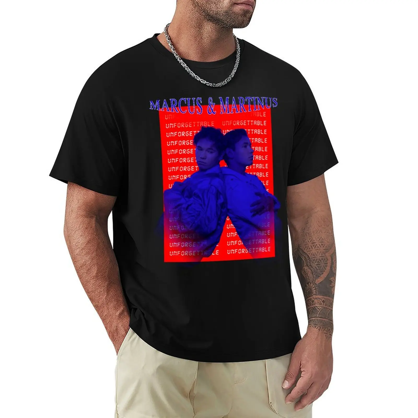 

Marcus And Martinus Unforgettable Eurovision 2024 Sweden Merch T-Shirt anime clothes Blouse funny t shirts men