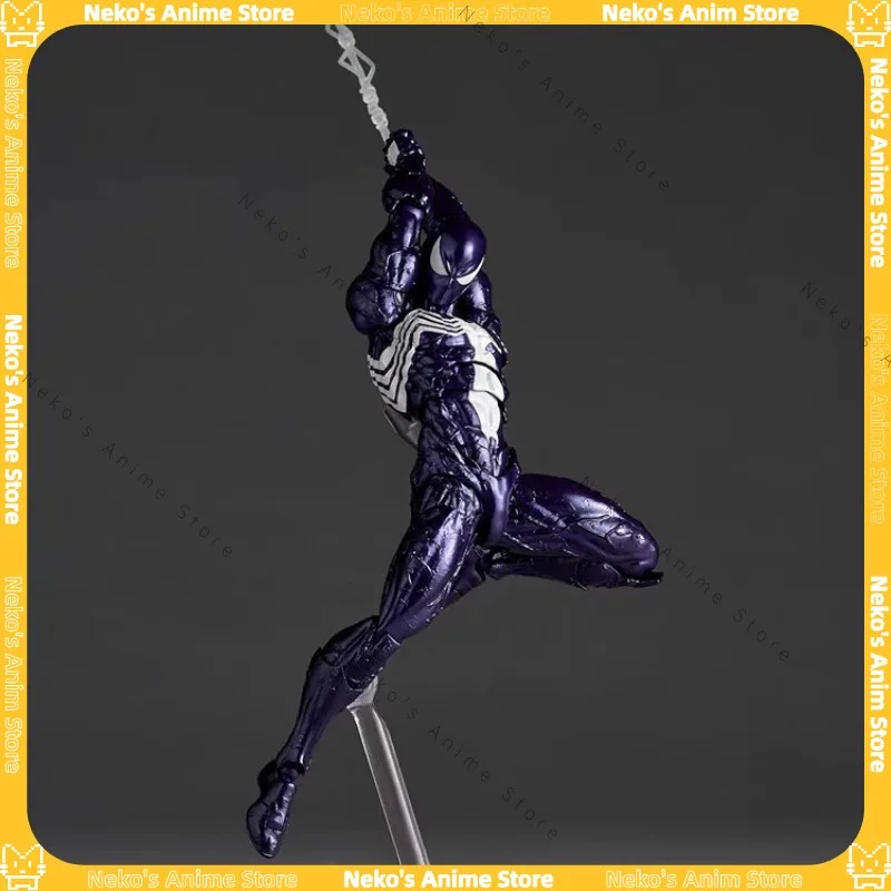 In Stock Kaiyodo Amazing Yamaguchi Symbiote Spider-Man Purple Ver. Anime Action Figure Model Doll Toys Hobby Collectible