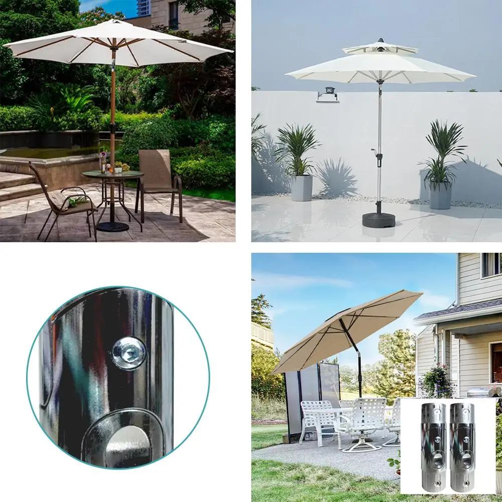 Accessories For Outdoor Parasols 3.59*13.9cm Metal Umbrella Pole Steering Replacement Parts For Terrace Umbrellas A3X9