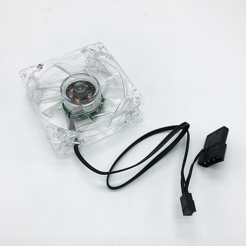 冷却ファン,コンピューターケース付きサイレント冷却ファン,80mm,LEDライト,12v, 7色,pc