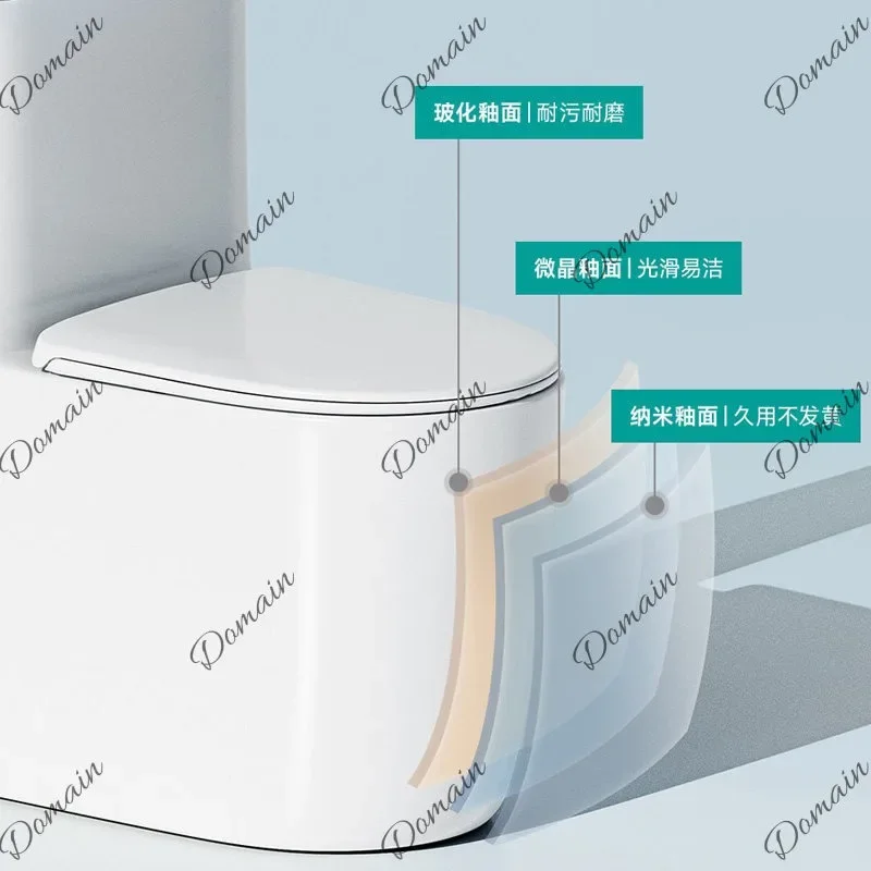 BJ 58cm Short Toilet For Small Bathroom, Compact Size, Powerful Flush, Siphon & Direct Flush