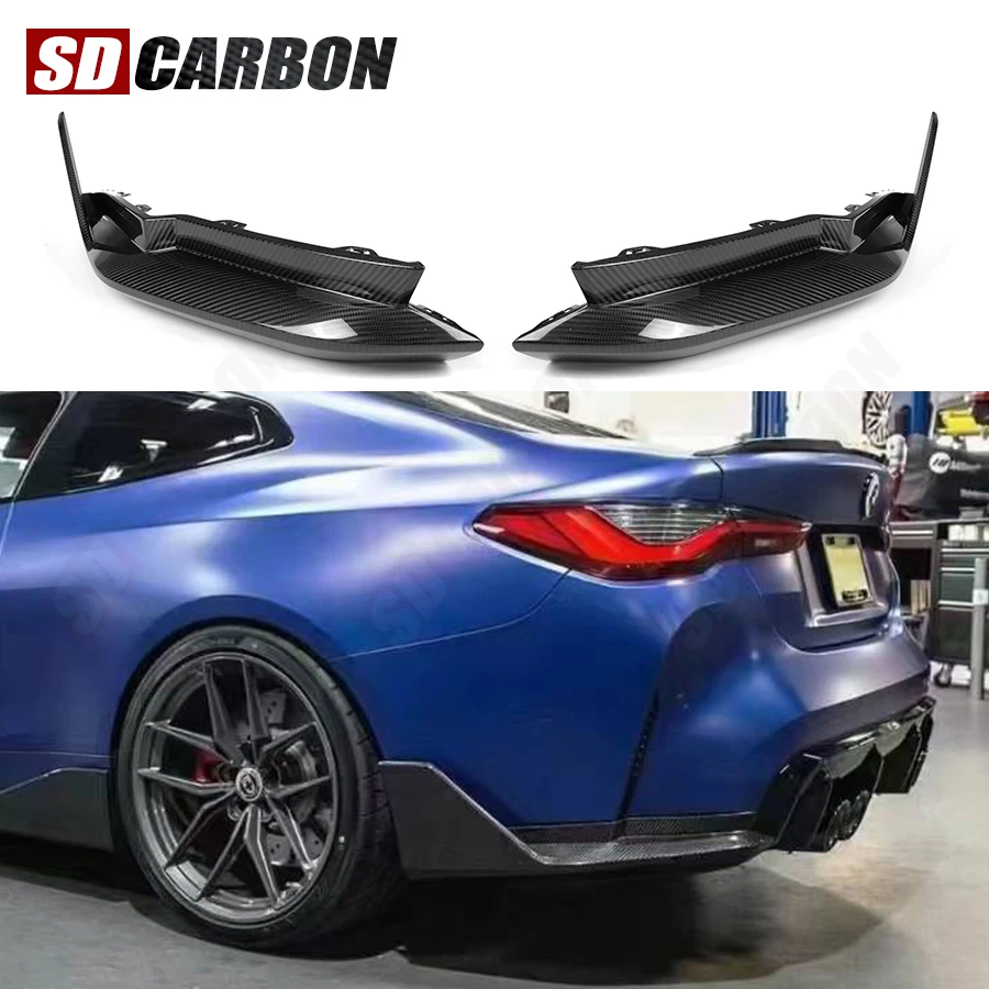 

For BMW G82 G83 G80 M3 M4 Carbon Fiber Corner Car Rear Bumper Splitter Car Styling Front Splitter Corner Trim Cover body kit
