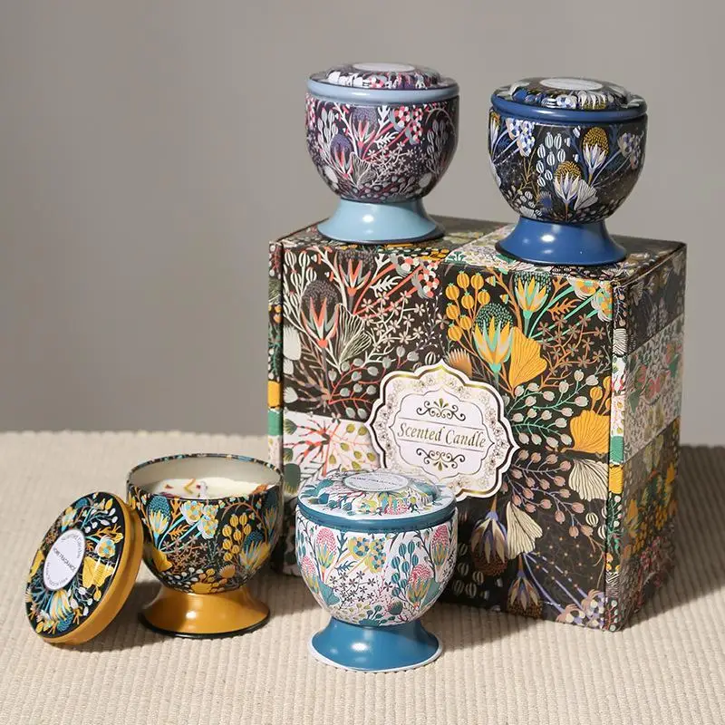 Soy Wax Aromatherapy Candle Tin Jar Scented Candle Smokeless Long Lasting Fragrance Candle For Home Decor Birthday Gifts