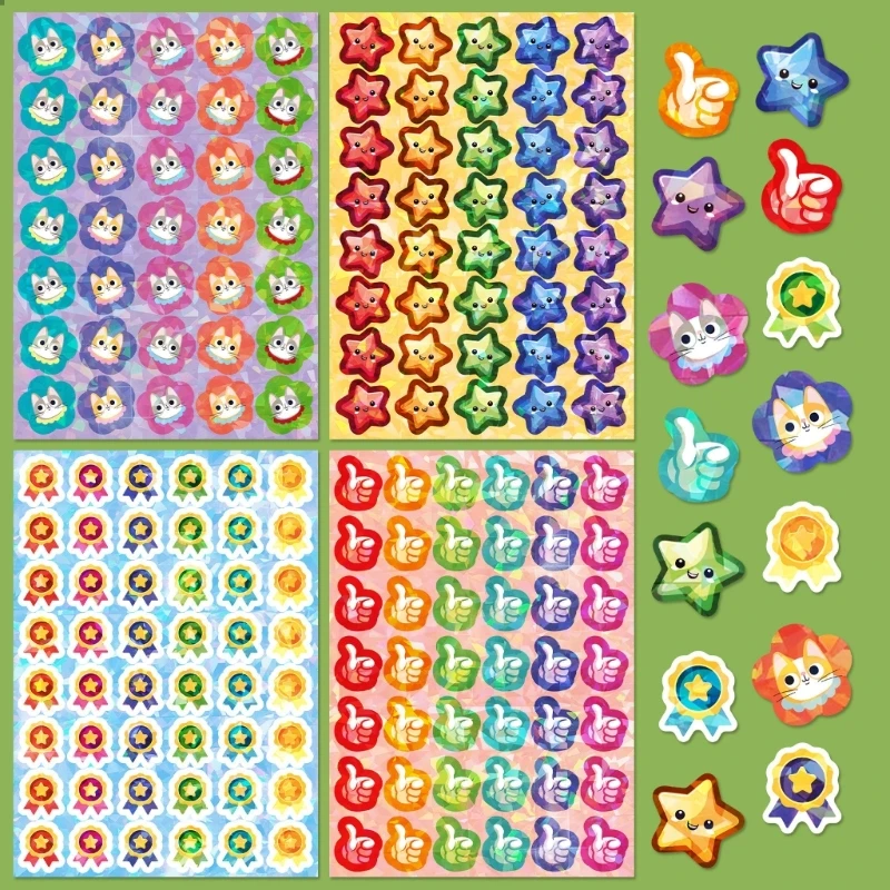 330Pieces Child Reward Stickers Star Flower Thumb Up Stickers
