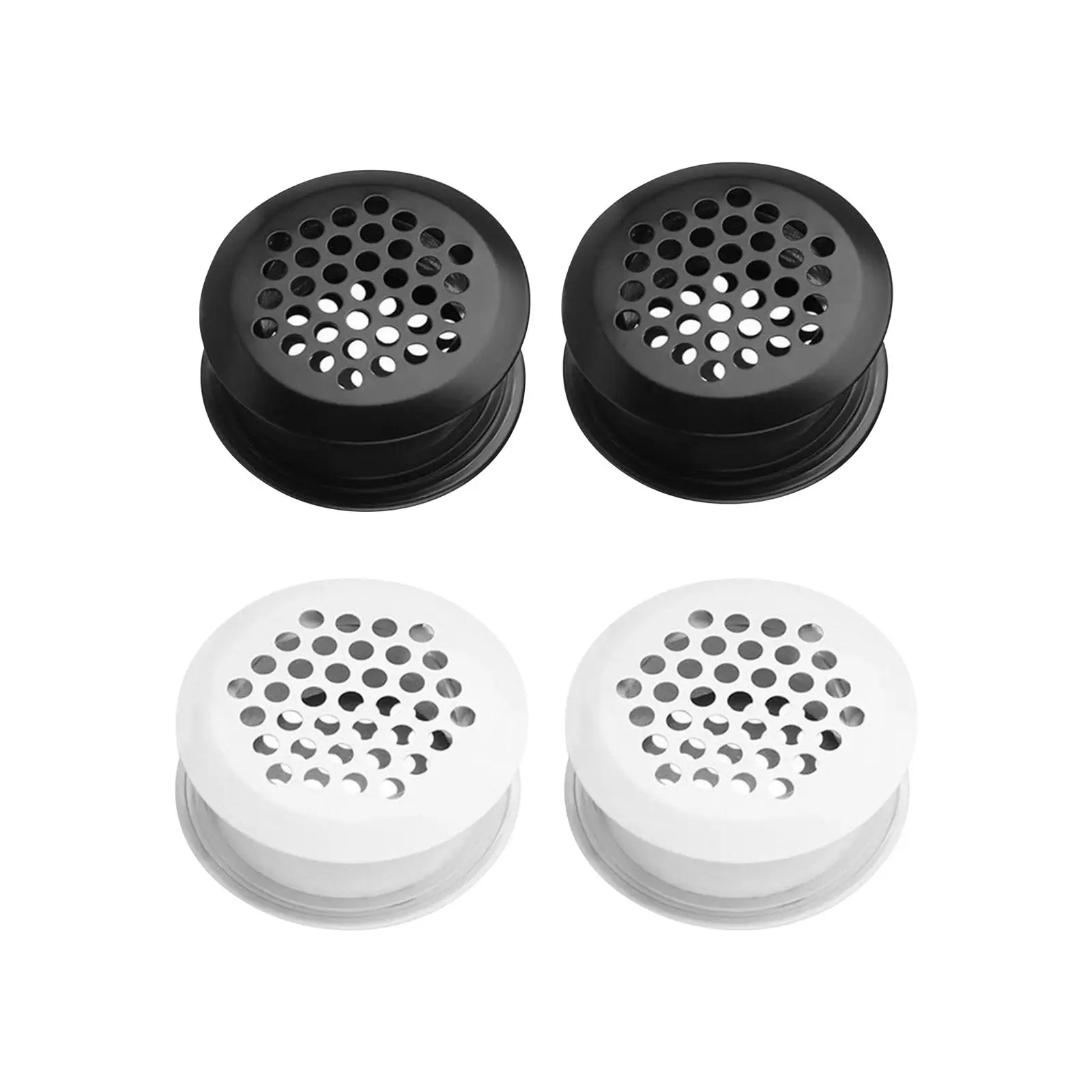 Ventilation cover Cover WT01 2Pcs Mesh Vent Hole Circular Soffit Vent for Furniture Grilles Cabinet cabinet shoe Bathroom