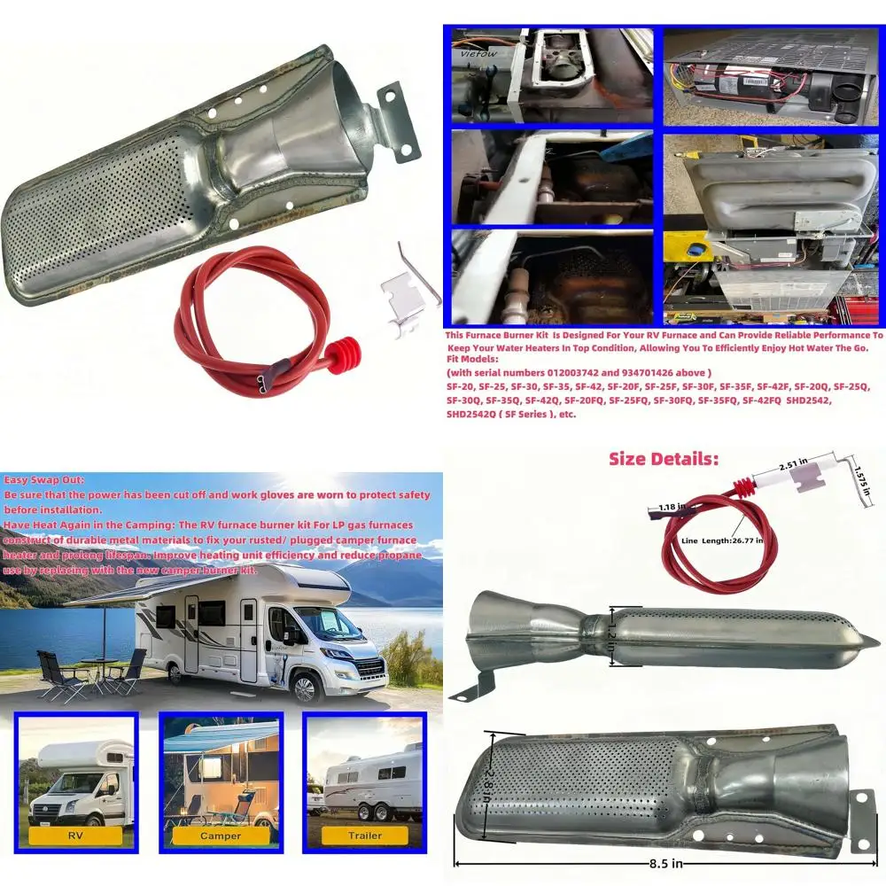 

for Suburban RV Furnace Burner Kit SF-Series SF-20/25/30/35/42 Igniters Electrode with Wire Assembly 232286 Furnace Burner Tube