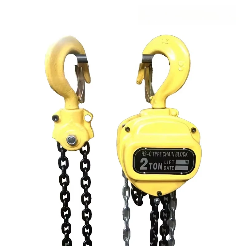 Steel Manual Chain Hoist Tackle Block Pulley Hand Hoist for Manual Lifting in Printing Shops Manufacturing Plants Farms Farms - view 2