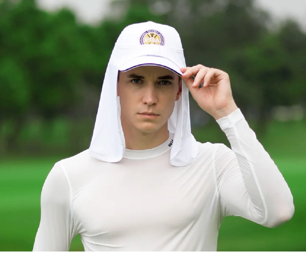 PGM Golf Men Women Summer Sun UV Protection Caps No Hat Viscose Fiber Scarf Headscarf Fiber Mask WB001 Punk Sunscreen Mask