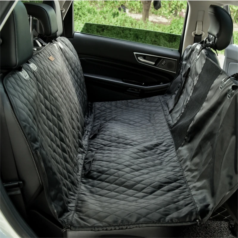 الكلب غطاء مقعد السيارة مقاوم للماء الحيوانات الأليفة السفر الكلب الناقل أرجوحة سيارة المقعد الخلفي الخلفي حامي حصيرة حامل السلامة للكلاب وسادة السلامة #2