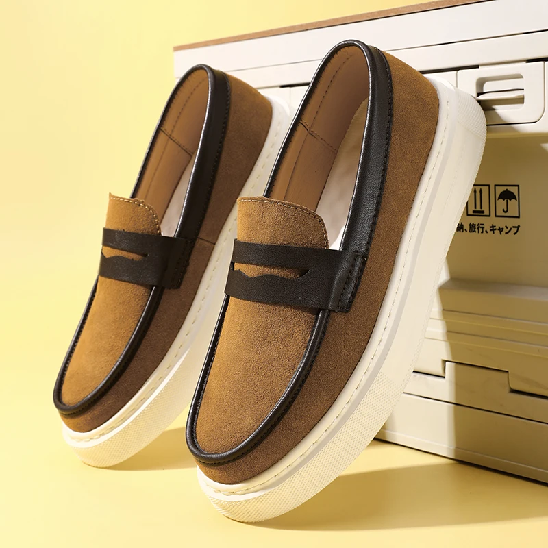 

Summer Men Shoes Breathable Shoes for Youth Student Slip on Walking Sneakers Driving Loafers House Moccasins Work Skate Flats