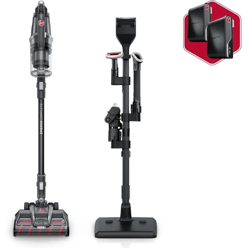 ONEPWR WindTunnel Emerge Complete Cordless Lightweight Stick Vacuum with All-Terrain Dual Brush Roll, 2 Batteries Included