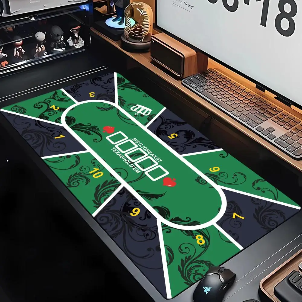 แผ่นรองเล่นไพ่เท็กซัสโฮลเอ็ม ยางหนา ขนาด XXL กันลื่น สำหรับเล่นเกมบนโต๊ะ ใช้ในห้องเล่นเกมที่บ้าน