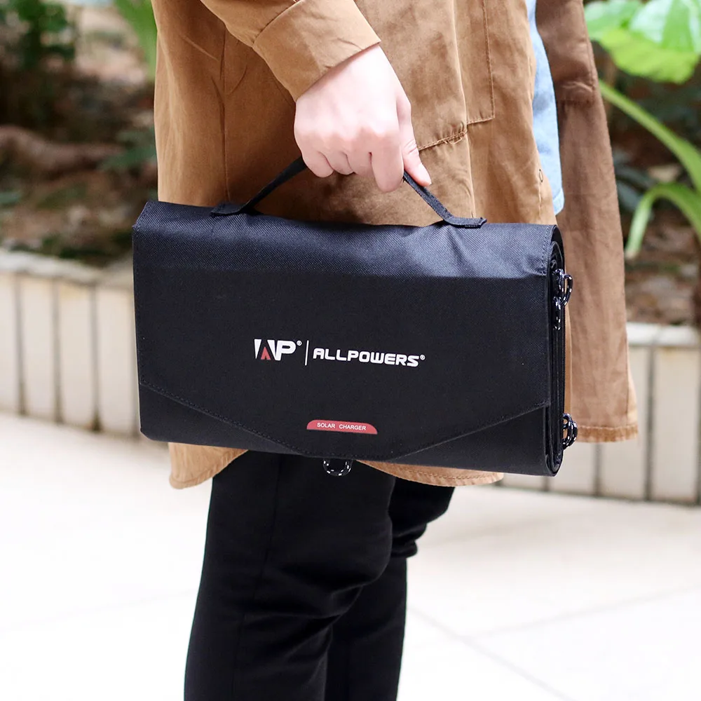 Allpowers Portable Flexilibity Foldable Solar Panel Charger 18V 60W USB/DC Dual Output Cellphone/Laptop Solar Chargers. view 4