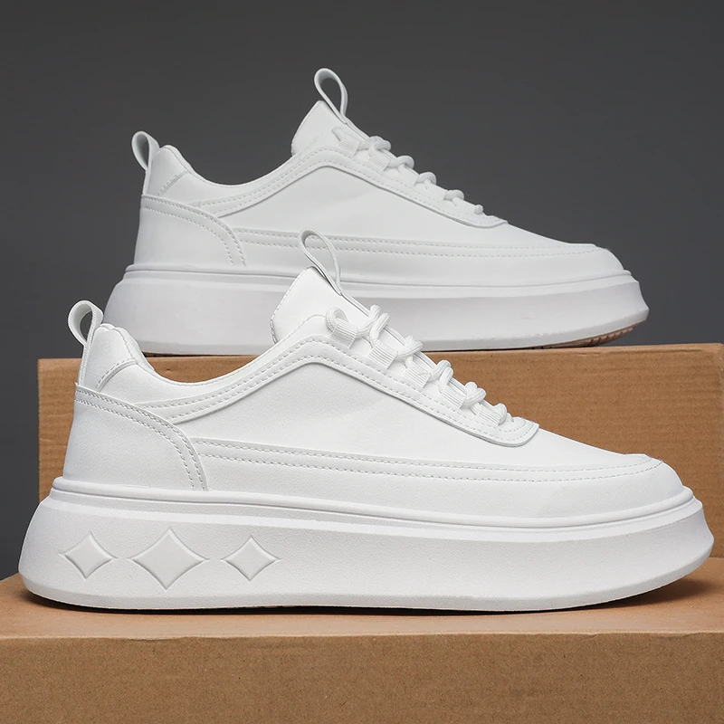 Men's Casual Shoes, Fashionable Sports Shoes, Classic and Stylish Low-Top Lace-Up Shoes, Lightweight, Comfortable and Breathable