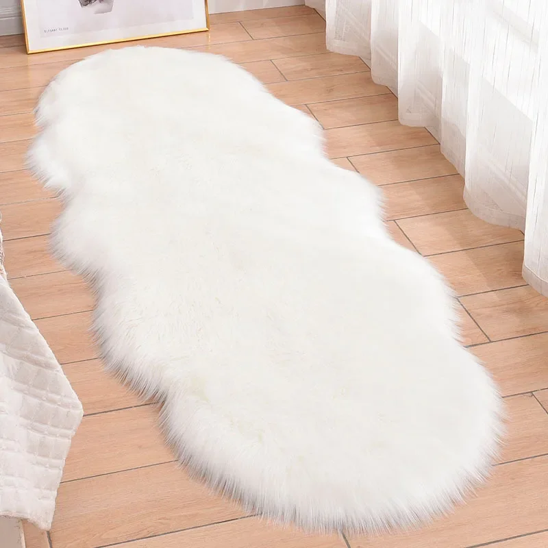 Modern Simple Plush Carpet Living Room Bay Window Mat Bedside Floor Mat Coffee Table Imitation Wool