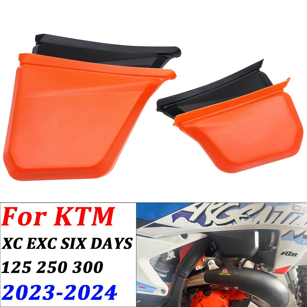 

2024 Motorcycle modification accessories left and right fuel tank protection covers For KTM XC125 250 300 EXC 150-300 Dirt Bike