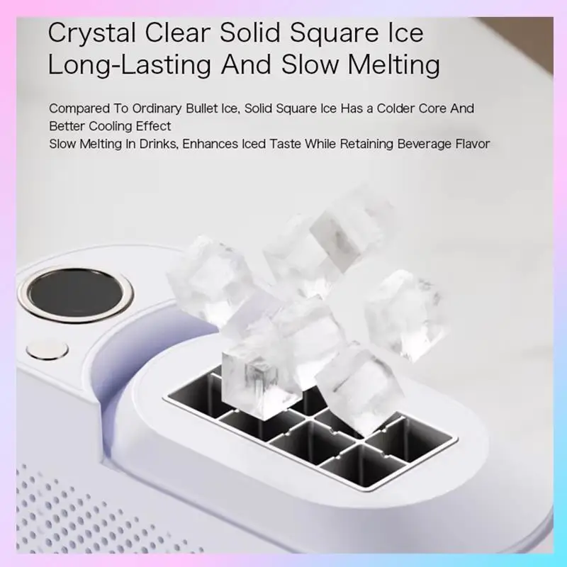 

N85R-Ice Maker Machine Mini Home/Car Electric Ice Maker Automatic Smart Fast US Plug