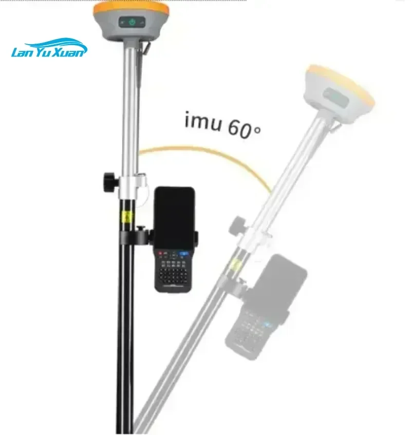 U pgraded  D8Pro High Precision GNSS RTK GPS  Base and Rover,More Portable, IMU Function, Built-in Radio