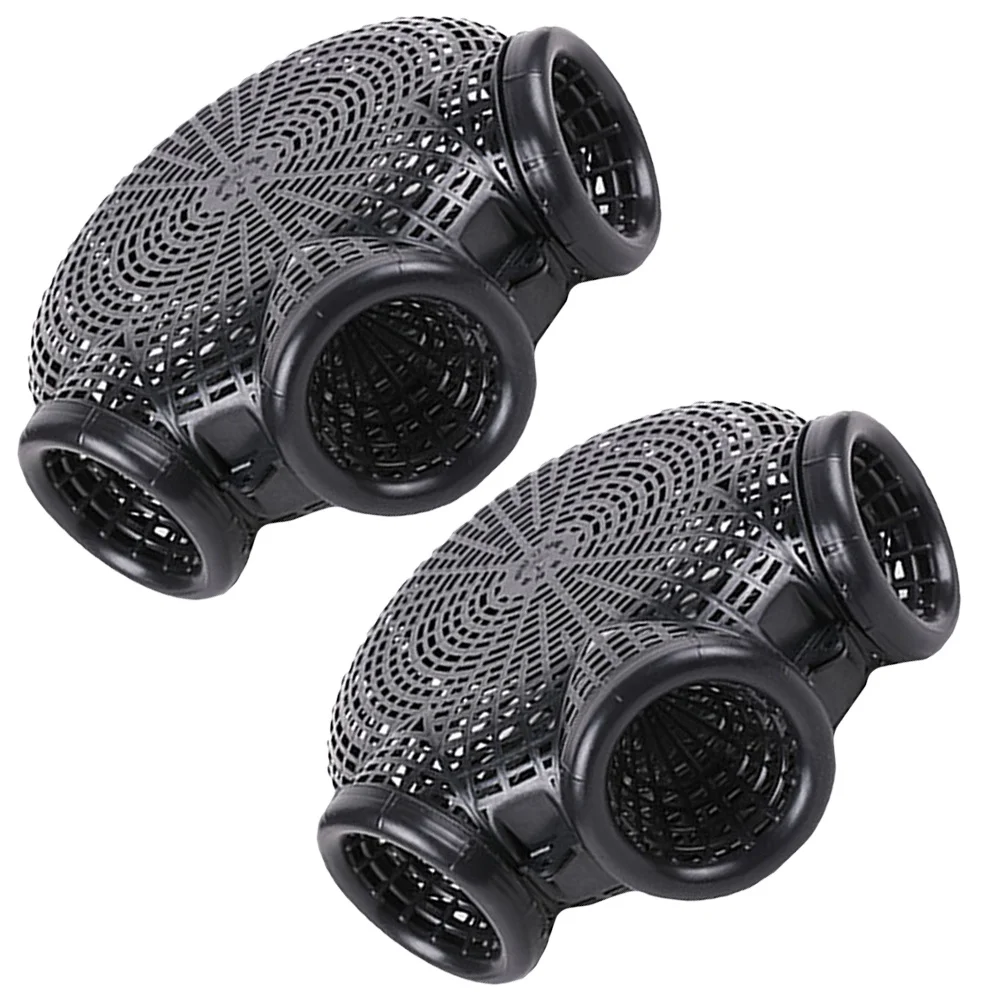 

2pcs Plastic Fishing Trap Reusable Wear-Resist Shrimp Crab Catching Portable Trap Cage For Fish Crawfish Lobster Traps Fishing