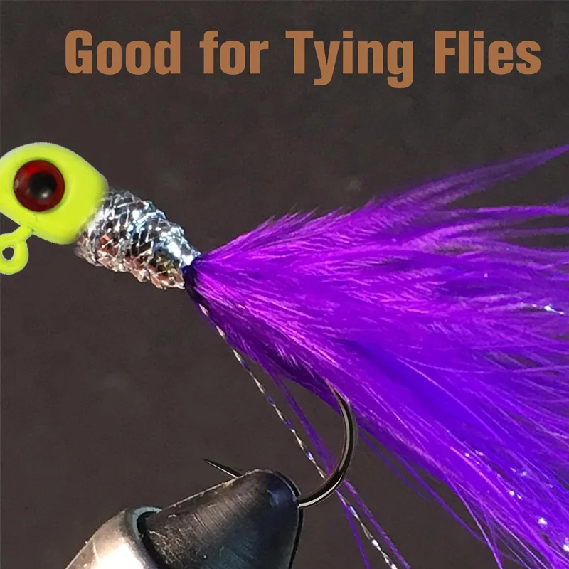 50 Stück Blei-Jigköpfe Angelhaken Swimbait Bass-Köder Jigköpfe 3D Fischauge 1/32 1/16 oz Leuchtende Angelhaken Zubehör – Detail 5