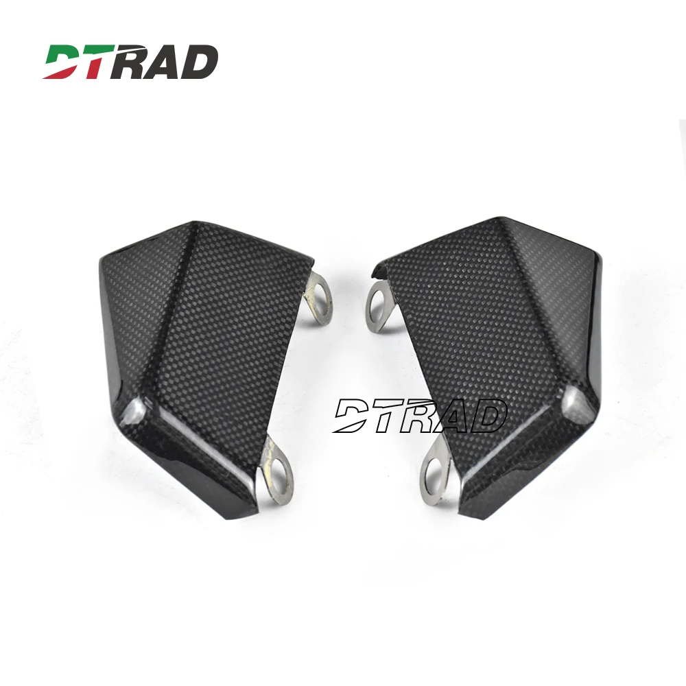 Carbon Fiber Motorcycle Brake Ducts Caliper Radiator Air Cooling kit for all motorcycles with caliper spacing of 108mm / 100mm