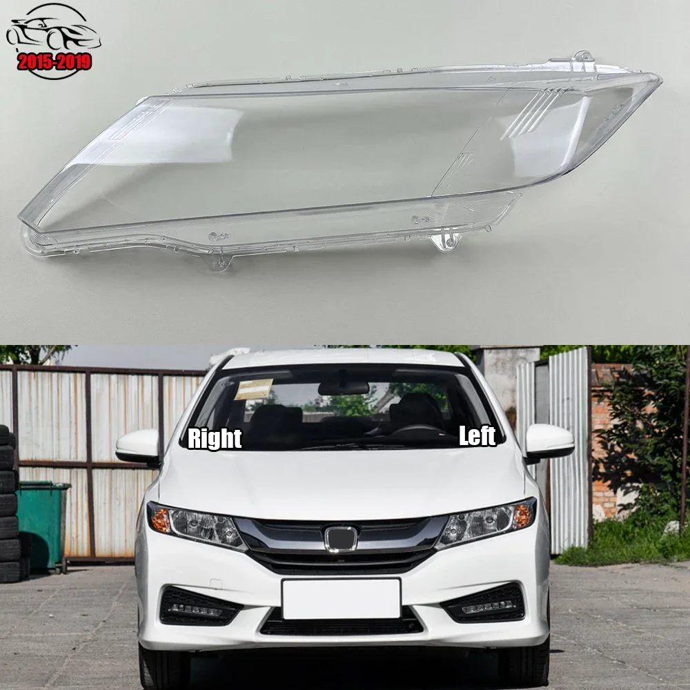 

For Honda City 2015~2019 Car Front Headlight Lens Cover Auto Headlamps Lampcover Transparent Lampshades Lamp Shell