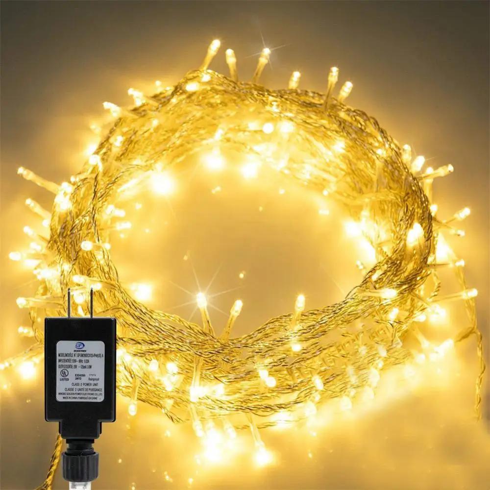 100 LEDs 110V Led Lights Copper Wire String Lights Christmas Stars Curtain Lamp Holiday Wedding Party Decoration