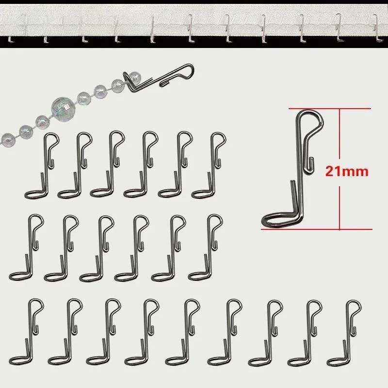 Crystal Light Fixture 304 Stainless Steel round Tube Fixed Clamp Clothesline Hook Home Decorative Curtain Pearl Accessory