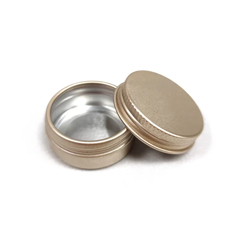 5ml/10ML/15ML/30ML/50ML/100ML Double-sided Frosted Gold Aluminum Box Cream Cosmetics Accessories Metal Thread Split Aluminum Can