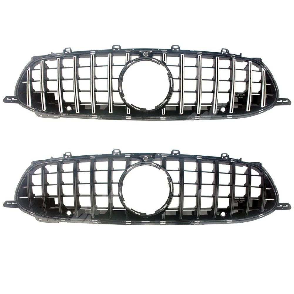 Front Racing Facelift Grill Upper Bumper Grilles For Mercedes-Benz C290 X290 AMG GT 53 GT63 GT63S 2018 2019 2020 Four Doors