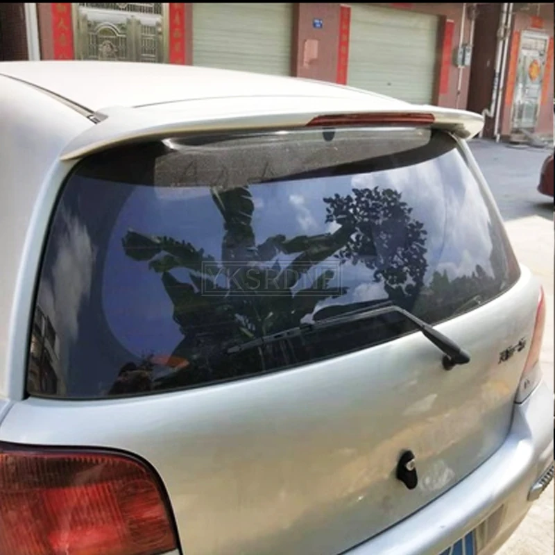 Use For Toyota Vitz Spoiler Rear Trunk Lid Car Spoiler Wing 2002--2013 ABS Material Customize Color DIY Paint Sport Car Spoiler